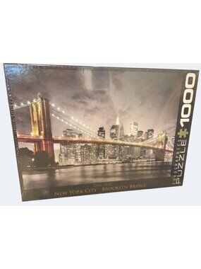 Eurographics Cities 1000-Piece Puzzle New York City Brooklyn Bridge NEW